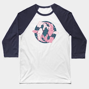 Pisces Fish (Pink) Baseball T-Shirt